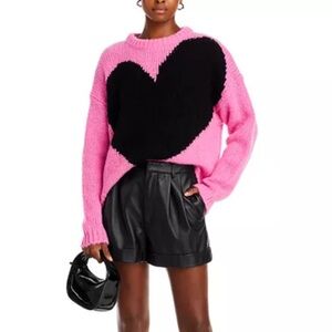 Essentiel Antwerp Egeria Intarsia Heart Sweater. Size L. NWOT.